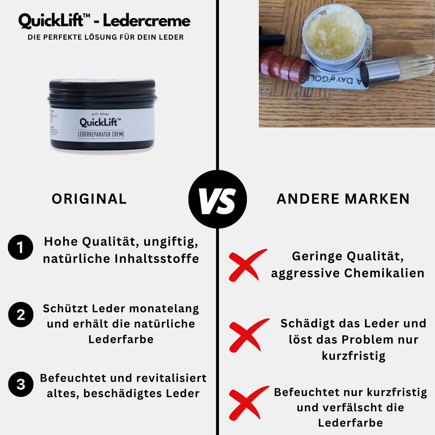 QuickLift™ - Premium Ledercreme